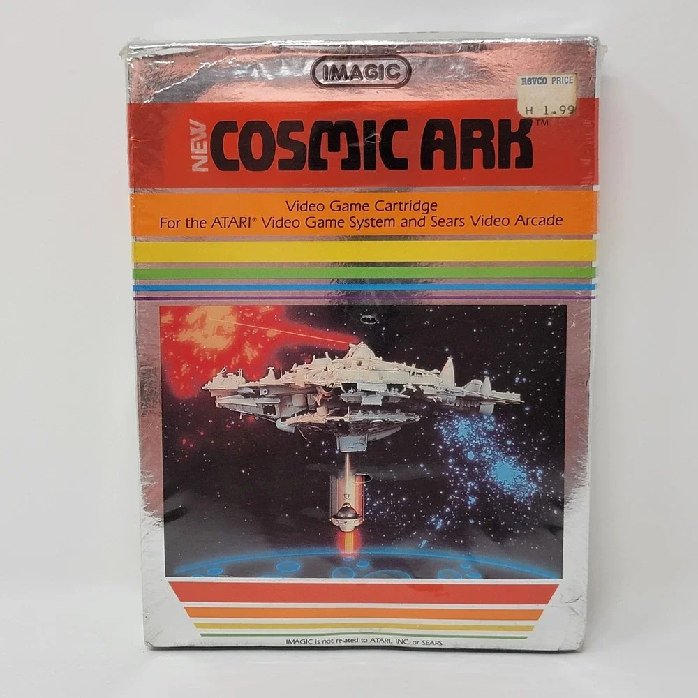 Sealed! 1982 Imagic Video Game Cartridge ~ Cosmic Ark ~ Atari + Sears IA3204